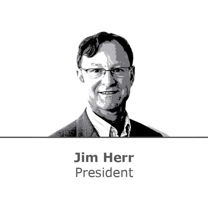 President Parron Hall Jim Herr